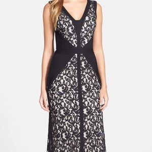 Tadashi black lace dress